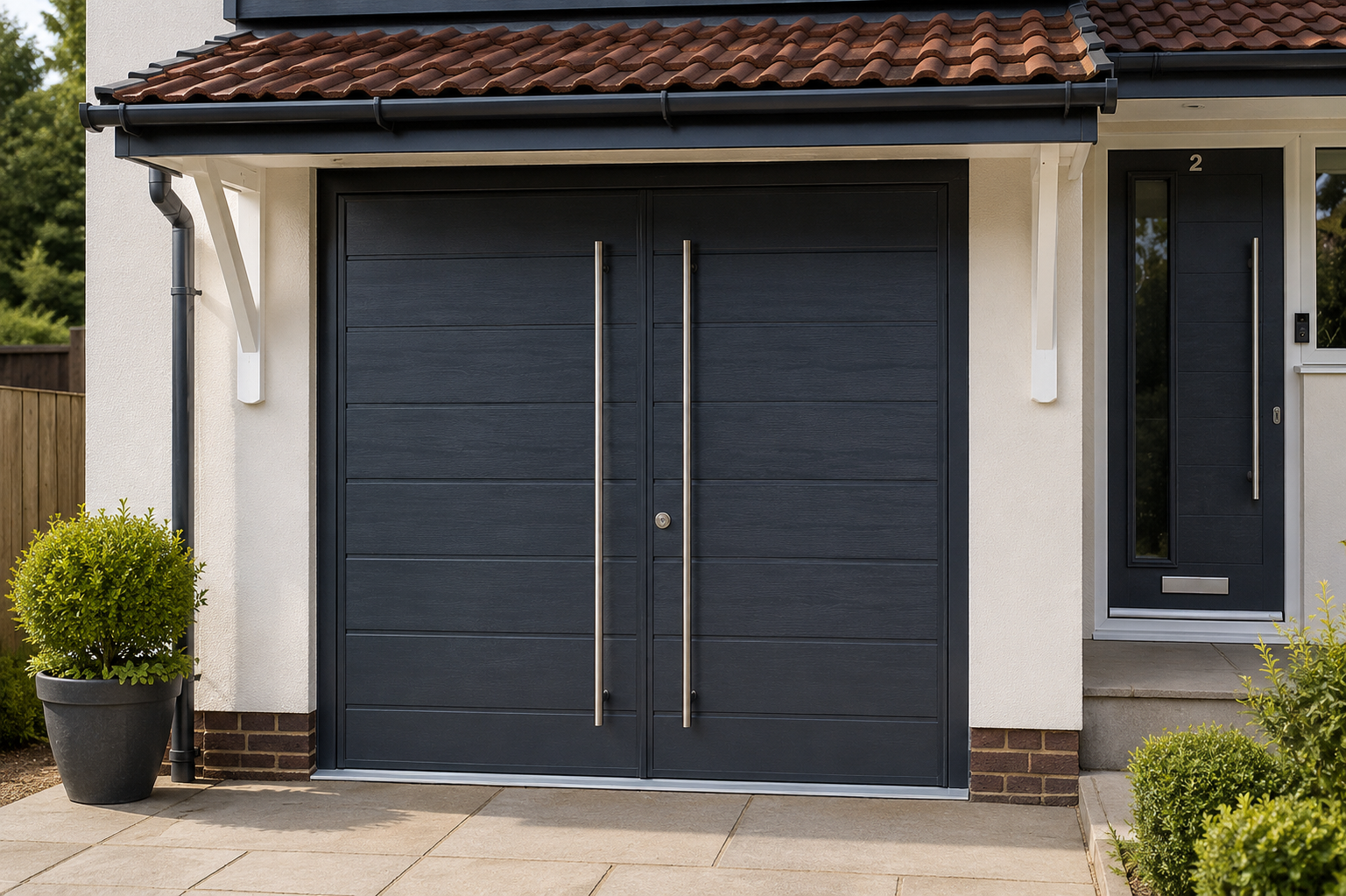 side hinged garage doors